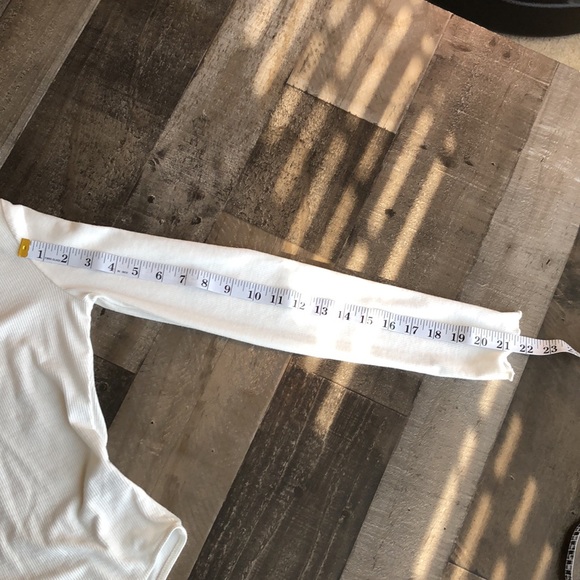 Shein off white ribbed body suit - Picture 6 of 9